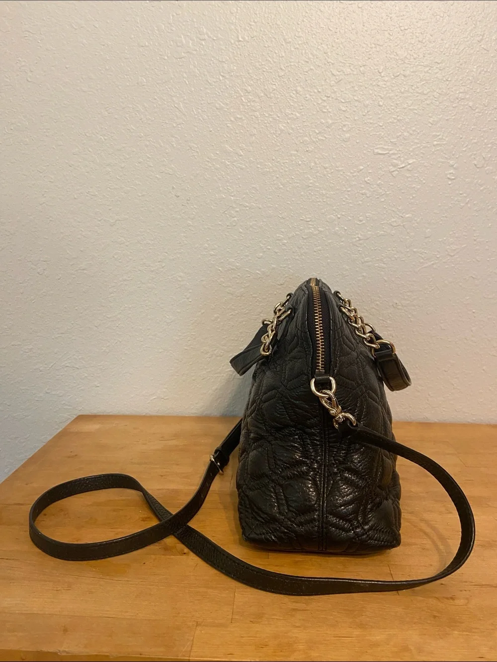 Kate Spade Black Small Rachelle Astor Court Quilted Bag